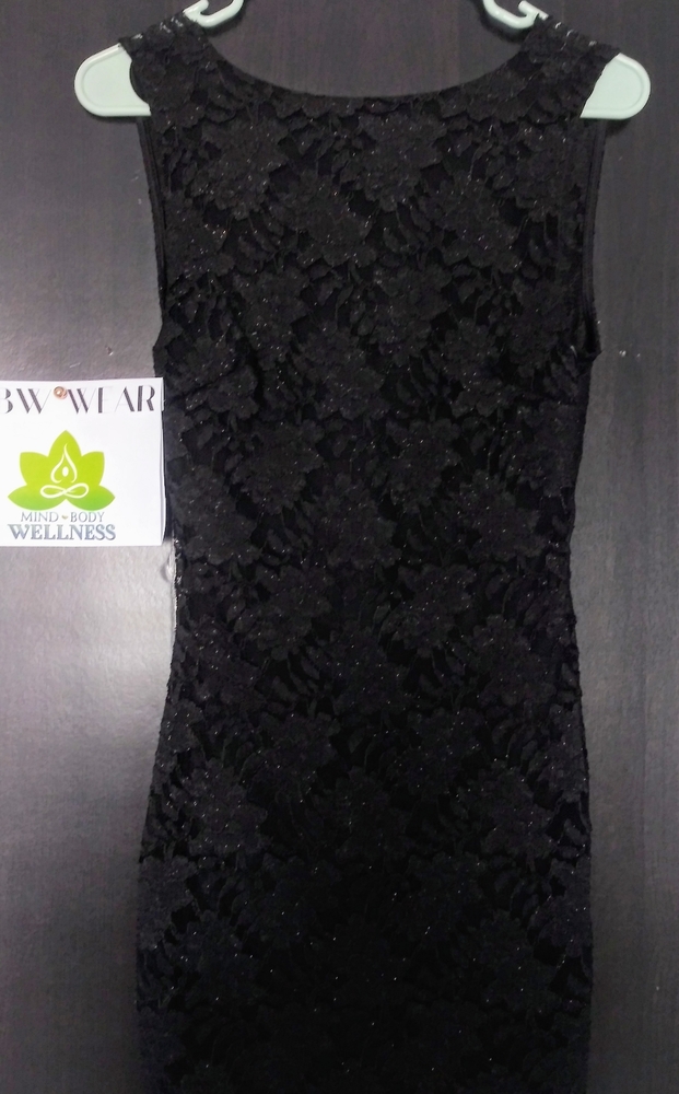 Black Lace Backless Elegant Cocktail Dress
